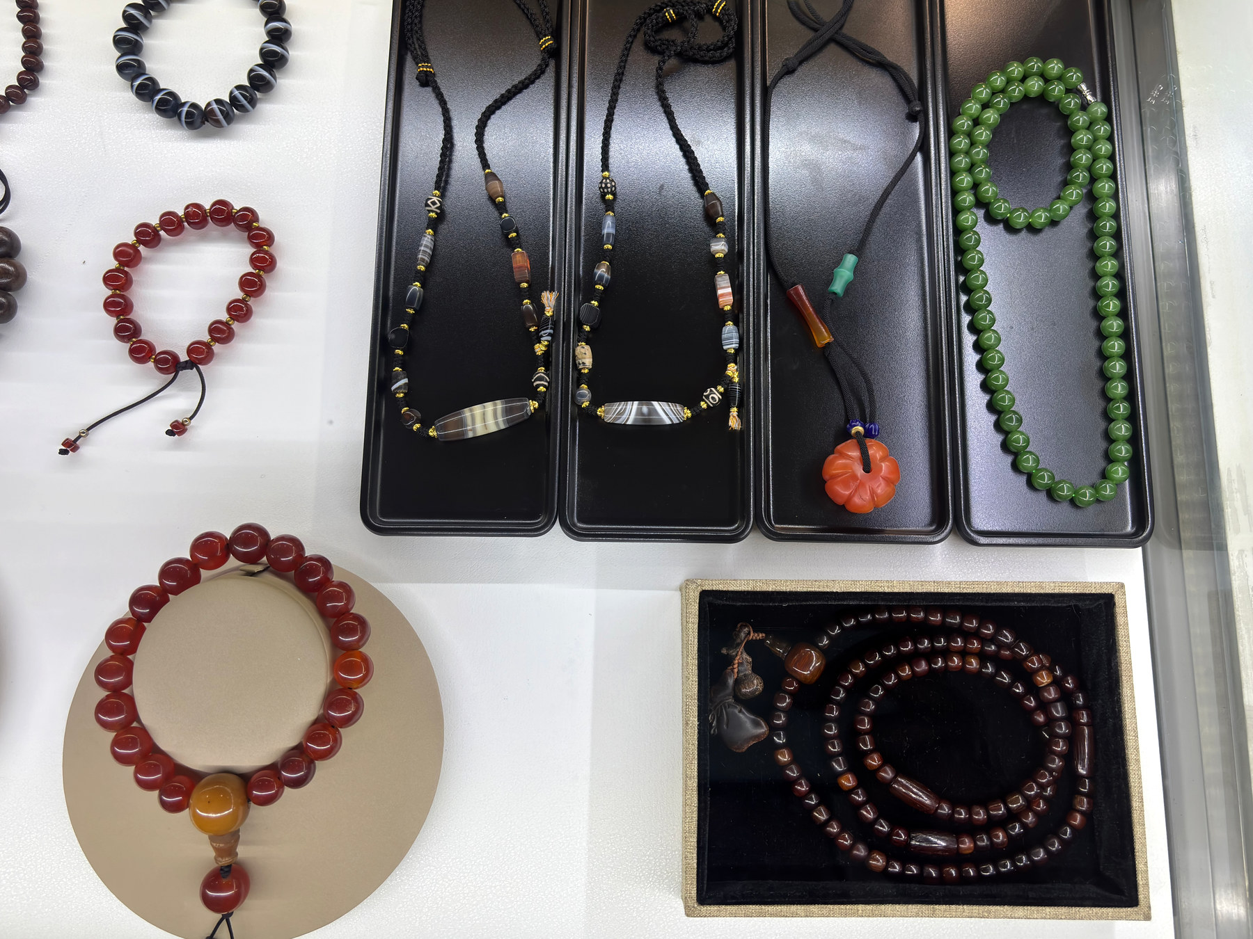 Beadwork, cord and object-surface details