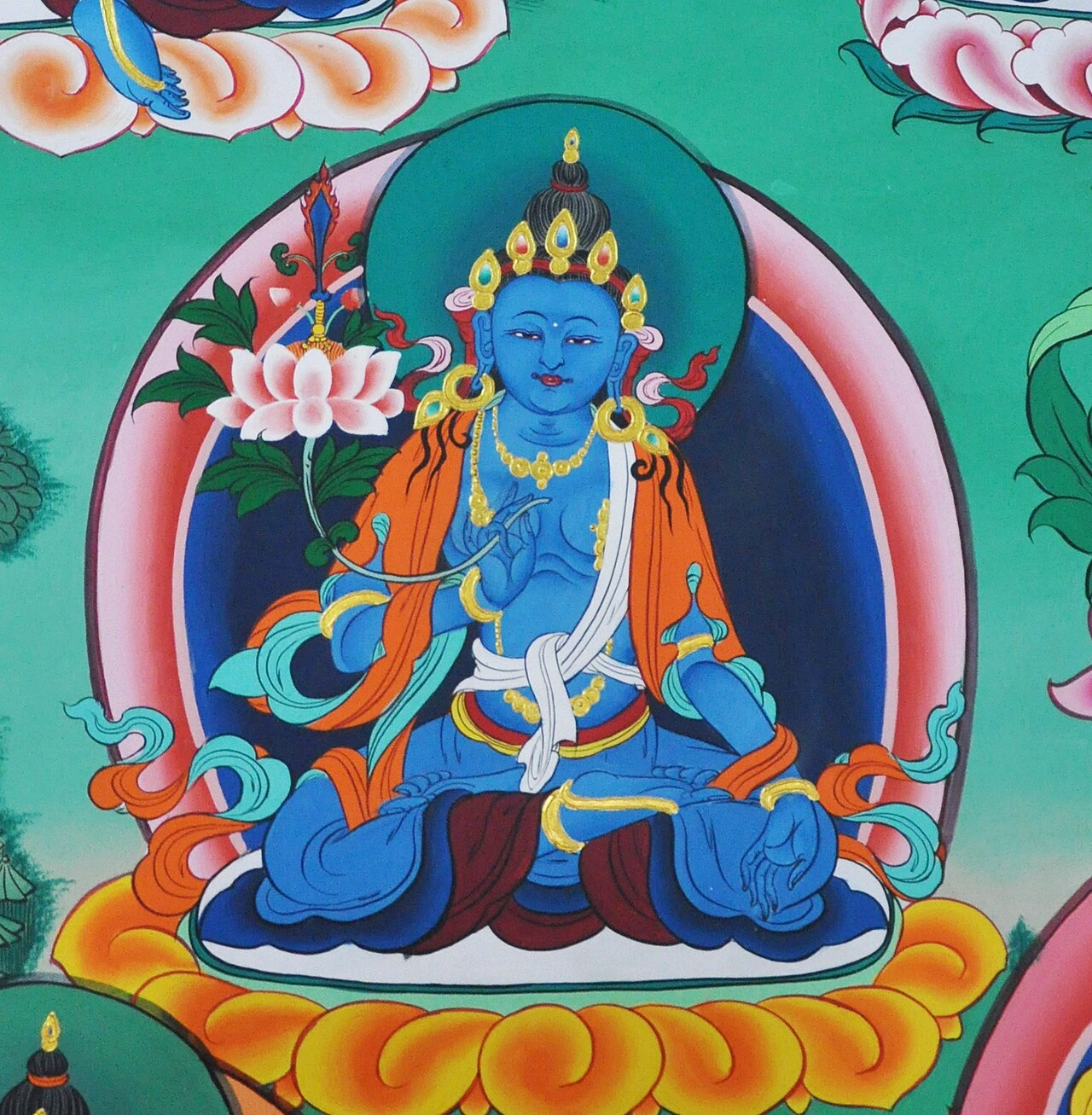 印度 Kalimpong Thongsa Gompa 中被标为蓝度母的壁画