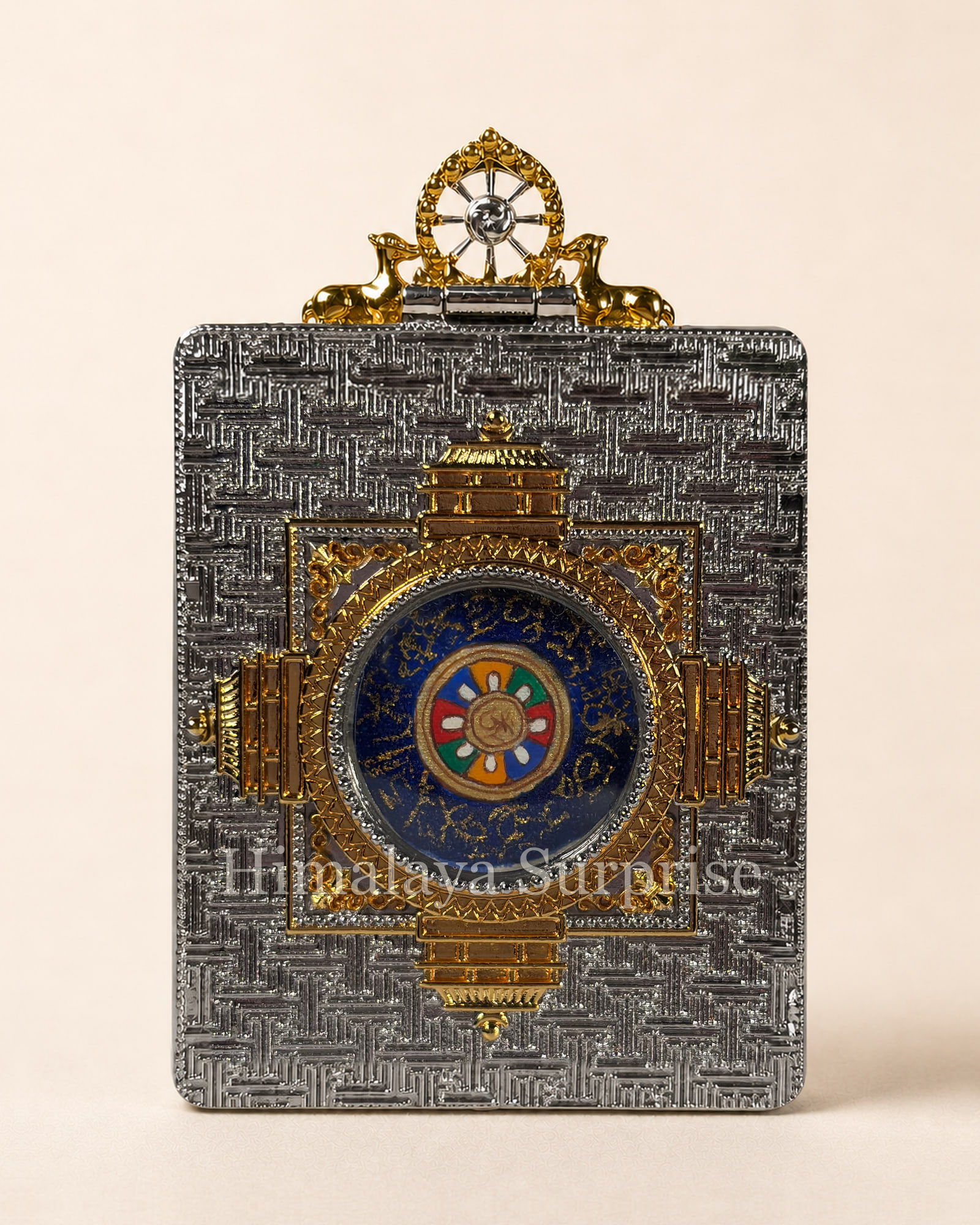 Acala Mini Thangka · Gold-Ground | reverse documentary view